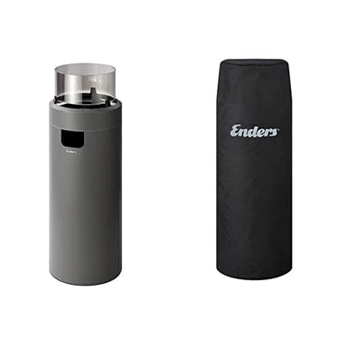 Enders 5605 Feuerstelle NOVA LED L, Grau + Wetterschutzhülle L, Schwarz im Sale